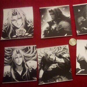 Handmade Anime Manga Gamer Cute Kawaii FF7 Final Fantasy 7 Sephiroth Sticker Set